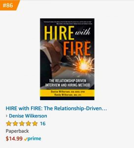 HIRE with FIRE book - Best Seller #86